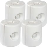 INSTENT Obciążniki do namiotów ogrodowych, 4 sztuki, białe