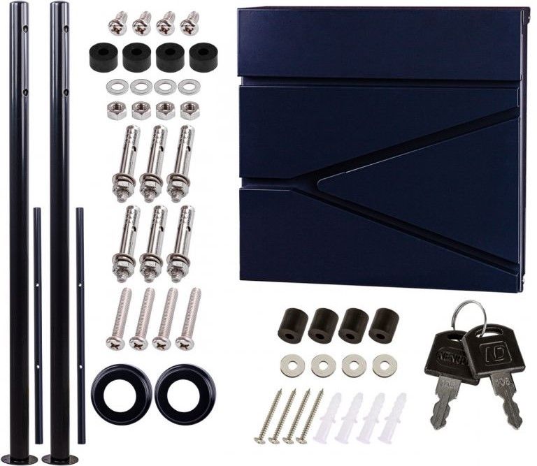 STILISTA Поштова скринька настінна 37 х 10,5 см, сталь