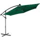 STILISTA  Parasol ogrodowy z rączką 3,5m, zielony + LED