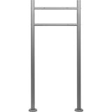 STILISTA  Stojak na listy, 120 cm, srebrny