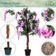 PLANTASIA Sztuczne drzewo 120 cm Wisteria żółta