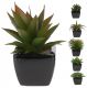 Sztuczny kwiat w czarnej ceramicznej doniczce - 6 rodzajów