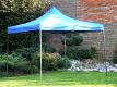 Ogrodowy namiot pawilon party DELUXE nożycowy - 3 x 3 m niebieski.