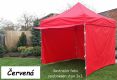Namiot ogrodowy PROFI STEEL 3 x 4,5 - czerwony