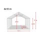 Namiot imprezowy PREMIUM, 4 x 10 m, 500 g/m²