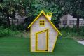 Domek drewniany Flinky z piaskownicą
