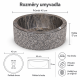 Umywalka z kamienia naturalnego MIRUM 509 Ø45 cm Black