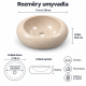 Umywalka Astraia - Cream - wykonana z kamienia naturalnego