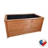 Podwyższona grządka drewniana, lakier matowy, 156 x 70 x 85