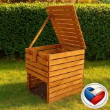 Ekologiczny kompostownik z drewna 800L, czeska produkcja