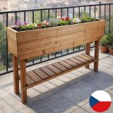 Kwietnik na wysokich nogach pomalowany, 124 x 26 x 87 cm