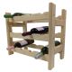 Drewniany stojak na wino na 12 butelek