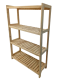 Drewniany regał sosnowy, 4 półki, 133x80x33 cm, produkcja cz