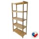 Regał drewniany, 5 półek, 173 x 70 x 33 cm