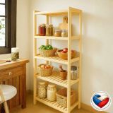 Drewniany regał sosnowy, 5 półek, 173x80x33 cm, produkcja cz