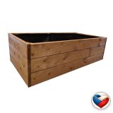 Drewniana grządka ogrodowa podwyższona 136x78x42 cm