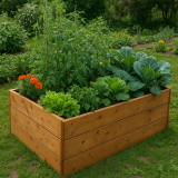 Kwietnik drewniany podniesiony 163 x 78 x 42 cm