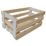 Drewniana skrzynka z litej sosny 23x8x15 cm bez wykończenia