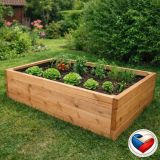 Drewniana podwyższona grządka, 156 x 96 x 36 cm