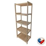 Regał drewniany z 5 półkami, 173 x 80 x 43 cm