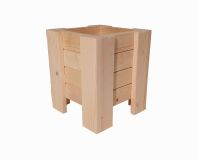 Drewniana doniczka, 26 x 26 x 30 cm