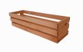 Drewniana obudowa na skrzynki na kwiaty, sosna, 49x16x12,5cm