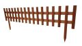 Płotek drewniany do rabat, impregnowany, 100x35 cm