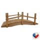 Drewniany most ogrodowy lakierowany, 71 x 32 x 27 cm