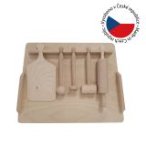 Zestaw kuchenny z drewna bukowego dla dzieci 40x7x30 cm