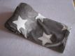 Kocyk z mikrofibry 150 x 200 cm - STARS GREY