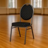 Krzesło konferencyjne wysokiej jakości Monza - czarne