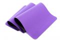 Dwuwarstwowa mata do jogi 183 x 61 x 0,4 cm - PURPLE