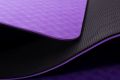 Dwuwarstwowa mata do jogi 183 x 61 x 0,4 cm - PURPLE