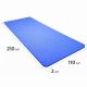Mata gimnastyczna 210x110x2 cm, XXL, niebieska