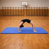 Mata gimnastyczna 210x110x2 cm, XXL, niebieska