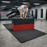 Mata gimnastyczna 210x110x2 cm, XXL, czarna