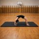 Mata gimnastyczna 210x110x2 cm, XXL, czarna