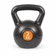 Kettlebell 2 kg, plastikowy z wypełnieniem cementowym