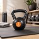 Kettlebell 2 kg, plastikowy z wypełnieniem cementowym