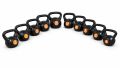 Kettlebell 2 kg, plastikowy z wypełnieniem cementowym