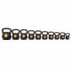 Kettlebell 2 kg, plastikowy z wypełnieniem cementowym