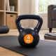 Kettlebell 4 kg, plastikowy z wypełnieniem cementowym