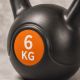 Kettlebell 6 kg, plastikowy z wypełnieniem cementowym