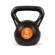 Kettlebell 6 kg, plastikowy z wypełnieniem cementowym