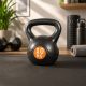 Kettlebell 10 kg, plastikowy z wypełnieniem cementowym