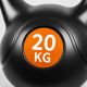Kettlebell 20 kg, plastikowy z wypełnieniem cementowym