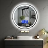 IREDA Lustro łazienkowe z oświetleniem, 70 cm, głośnik