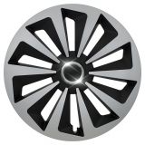 Osłona koła Fox Ring 16 ", jednoczęściowa - czarno / srebrna