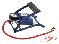 Pompa nożna z manometrem dwutłokowym