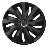 Komplet kołpaków Grip Black 14" - czarny
